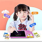 Планшет дитячий з картками для малювання та навчання англійської мови Рожевий, фото 7