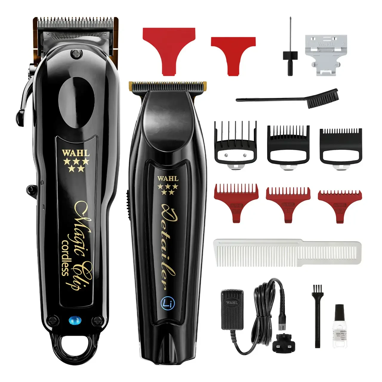 Набір машинок Wahl Cordless Barber Combo 5 Star Black (Magic Clip Cordless + Detailer Wide Cordless)