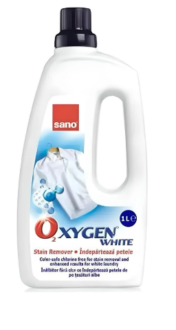Гель-плямовивідник для прання Sano Oxygen Gel for White Laundry 1 л, фото 1