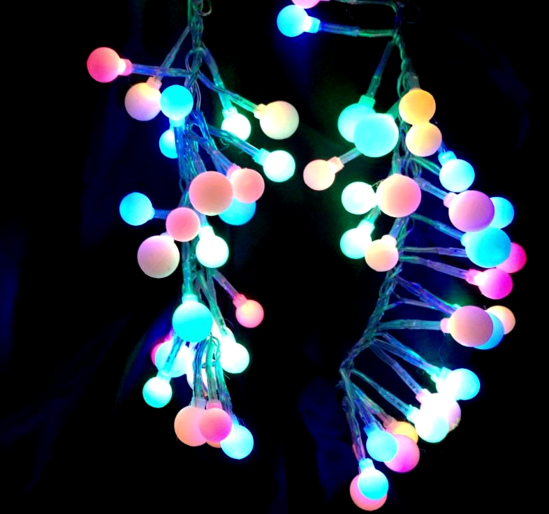 Гірлянда вулична "Стиглий Виноград" кульки 6x0.3m 512 led RGB
