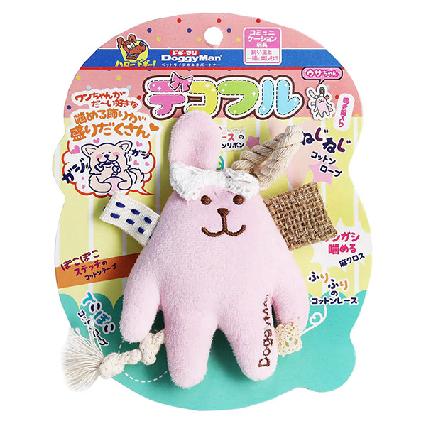 М’яка іграшка DoggyMan Fully Decorated Rabbit ДОГГІМЕН кролик з декором з пищалкою для собак