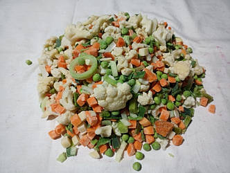 Суміш СУП ЗИМОВИЙ(цвітна,морква,горох,корінь петрушки(куб)перець кубик)