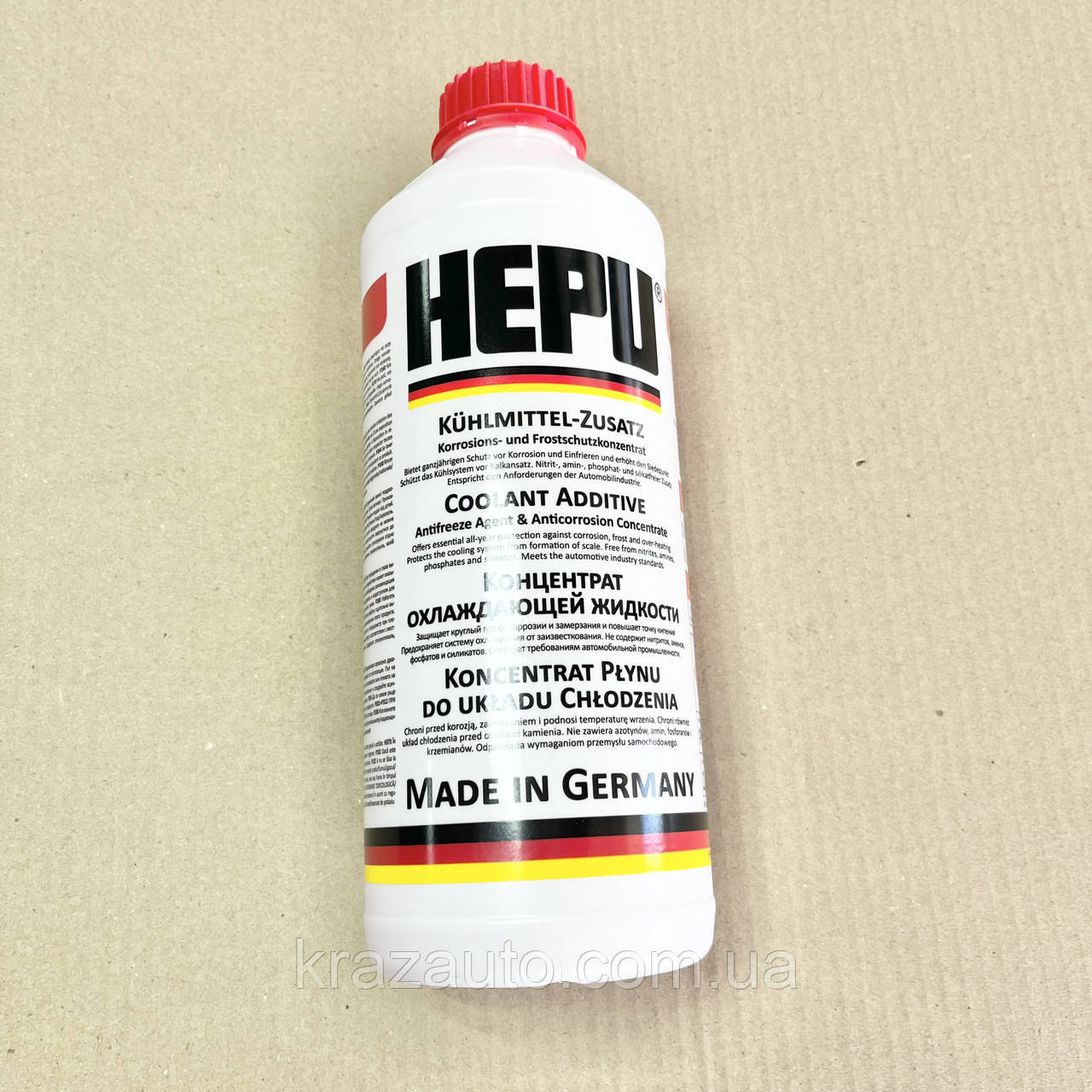Антифриз HEPU G12 RED червоний концентрат (Каністра 1,5л) P999-G12, фото 1