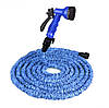Шланг поливальний із розпилювачем, що розтягується 45м/150ft. Подовжується втричі. Для поливу рослин, мийки машин, вікон, фасадів, фото 6