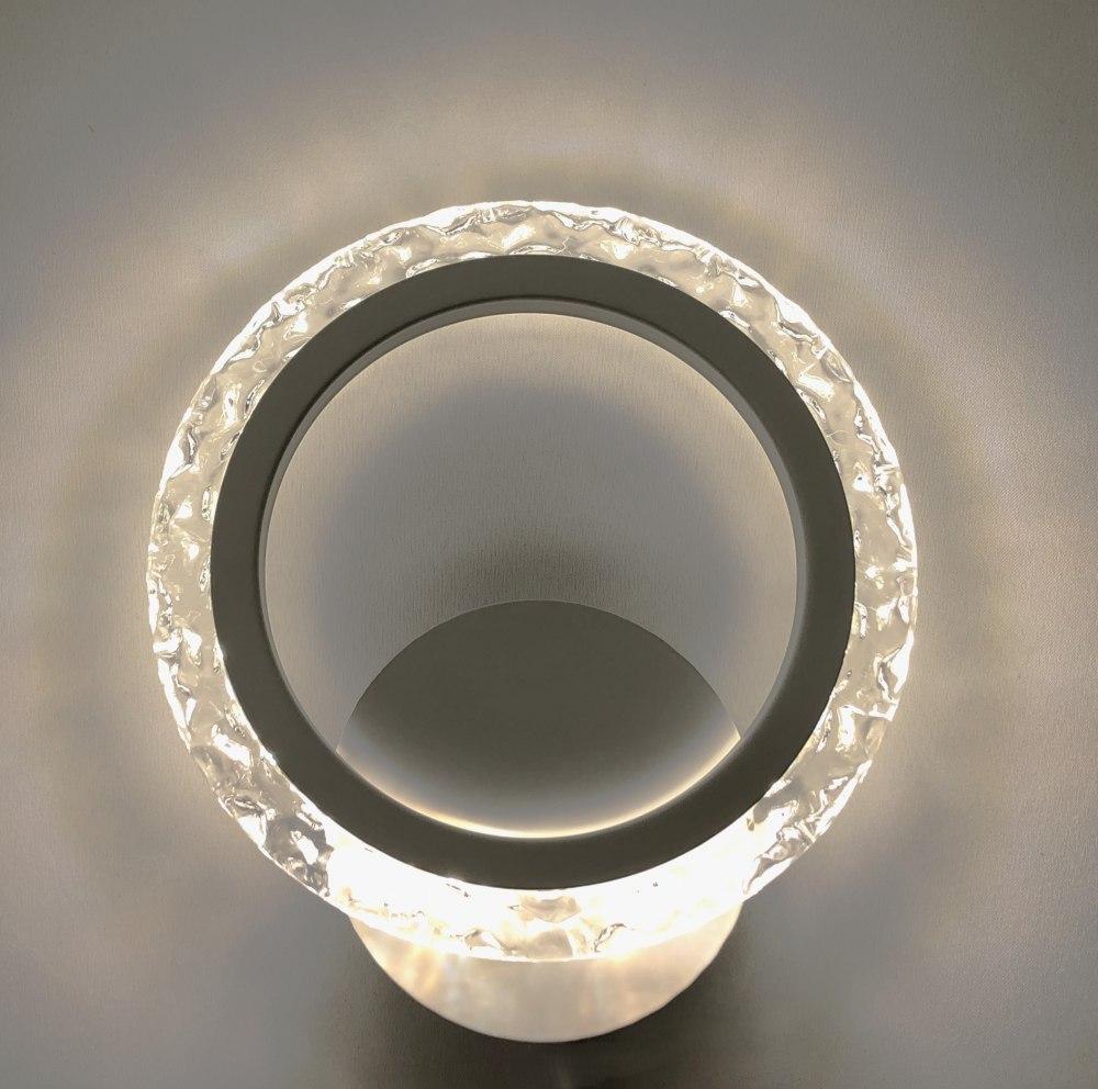 Світильник LED настінний, бра EUROPA 12W R220 ON/OFF WHITE/ICE Luminaria 2800-6500К 1200Lm 220V IP20 200х180х50 мм, фото 1