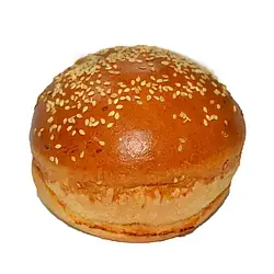 Булочка для гамбургера з кунжутом бріош з розрізом ТМ Злата Піч 80гр