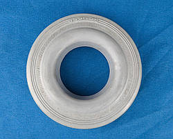 Шина гумова сіра 125/37,5-50 для складського візка, конвеєра, промислового обладнання