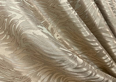 Залишок (1,45х2,2м.) шторної тканини жакард "Magic", шириною 1,45 м. Колір пісочний. Код 1604ш 01-0296