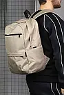 Рюкзак чоловічий жіночий міський Amega бежевий Портфель спортивний, фото 5