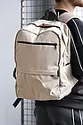 Рюкзак чоловічий жіночий міський Amega бежевий Портфель спортивний, фото 4