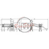 Дитячий майданчик №3 металевий з гойдалками та рукоходом, фото 2