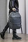 Рюкзак чоловічий жіночий міський Amega сірий Портфель спортивний, фото 3
