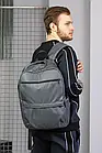 Рюкзак чоловічий жіночий міський Amega сірий Портфель спортивний, фото 2