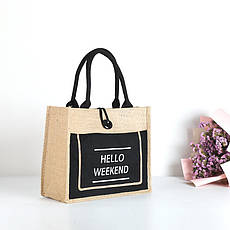 Сумка-шопер «Hello Weekend» 35х30х14 см