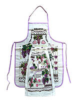 Набор для кухни Melik Tekstil Повар: фартук и полотенце, непромокаемый (виноградная лоза)