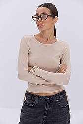 Жіночий кроп-топ із кулісками з боків