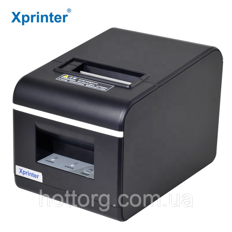 Принтер для друку чеків Xprinter XP-Q90EC USB+Ethernet з автоматичною обрізкою чека