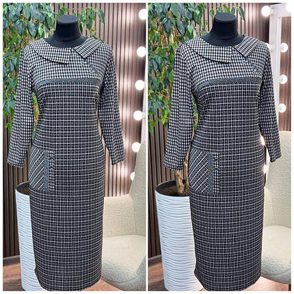 Стильна жіноча сукня, тканина "Трикотаж" 52, 58 розмір 52, фото 1