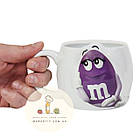 Кухоль M&M's керамічний 3D дизайн, «Фіолетовий» 530 мл., фото 3