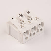 Клема з’єднувальна WGs3-L+N+PE LEE