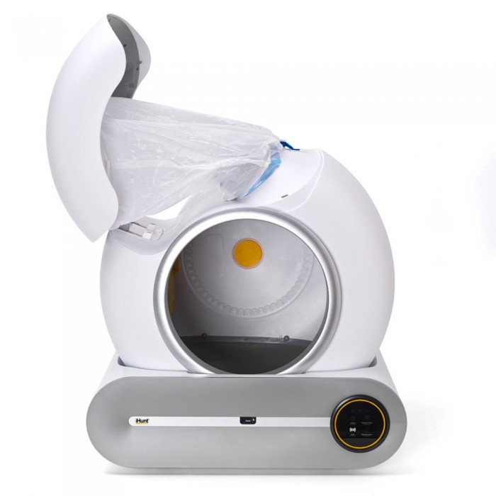Автоматичний туалет розумний лоток для котів iHunt Smart Cat Litter V1, Wi-Fi, сенсор руху, мобільний додаток, іонізація, змінні м