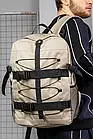 Рюкзак чоловічий жіночий міський Delta бежевий Портфель спортивний, фото 5