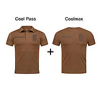 Комплект тактический, Футболка поло CoolPass + Футболка Coolmax, Койот