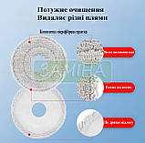 Комплект із 4 круглих миючих серветок для робота-пилососа Xiaomi Mijia Omni M40 D110CN, фото 5