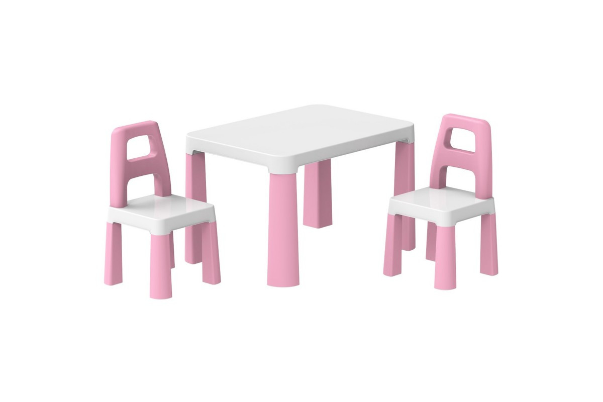 Детский стол с двумя стульями Techk, 0457 Pink, фото 1
