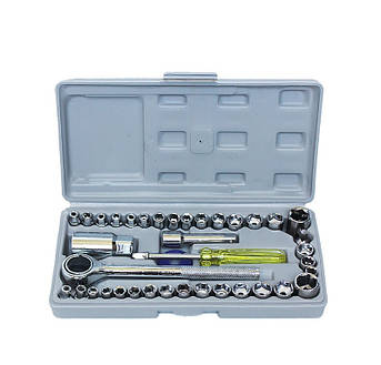 Набір інструментів головок, ключів AIWA 00765, 40 предметів