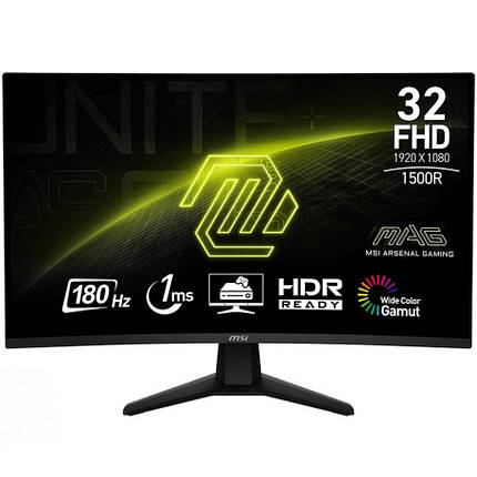 Монітор MSI 31.5" MAG 32C6 (9S6-3DD41M-001) UA UCRF, фото 1