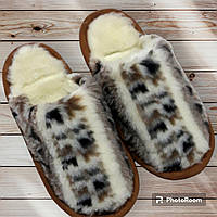 Тапочки из овчины ВЫШИВАНКА 36-46 / женские и мужские домашние тапки, тапочки , всувки Tops