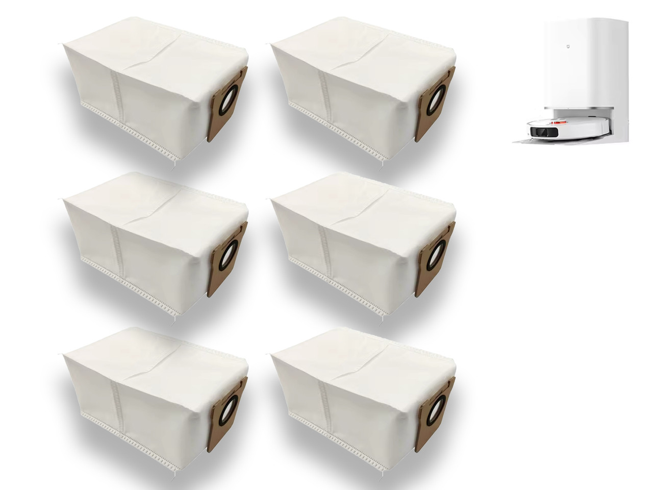 Комплект 6 шт. пилозбірних мішків для робота-пилососа Xiaomi Mijia Omni M40 D110CN