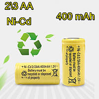 Акумулятор NI-Cd 2/3 AA 400 mAh 1.2V