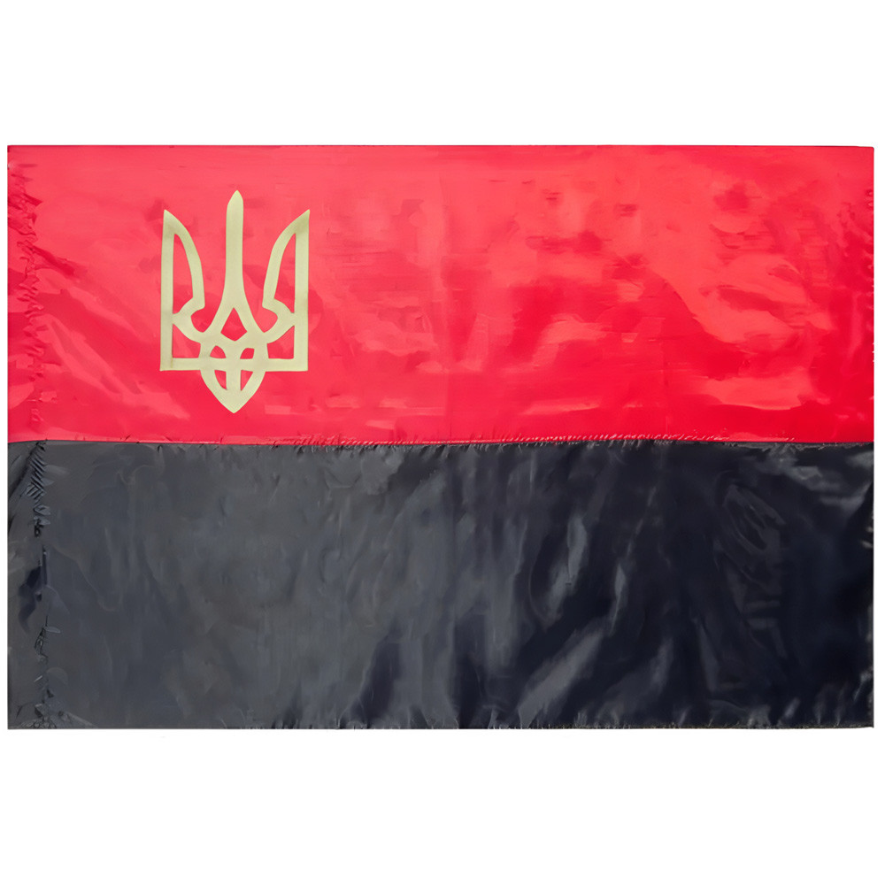 Прапор УПА з тризубом 135×90 см нейлоновий