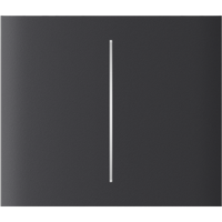 CenterButton (2-gang) vertical graphite Центральна кнопка для двоклавішного вимикача Ajax