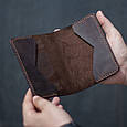 Обкладинка на паспорт коричнева, фото 3