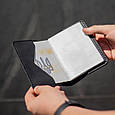 Обкладинка на паспорт чорна, фото 4