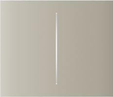 CenterButton (2-gang) vertical ivory Центральна кнопка для двоклавішного вимикача Ajax