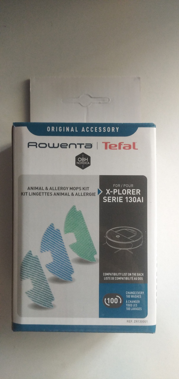 Комплект із 3 мікрофібрових серветок для робота-пилососа Rowenta X-PLORER 130AI