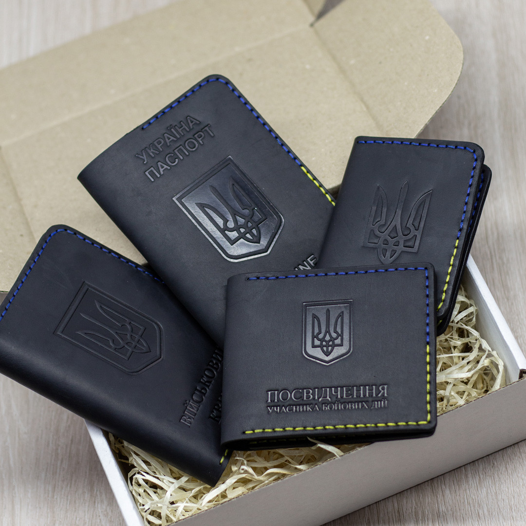 Набір обкладинок на УБД, військовий квиток, паспорт та водійських прав "Palianytsia", фото 1