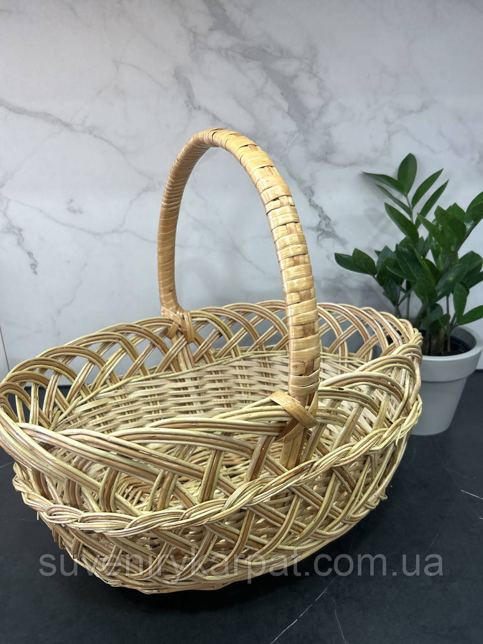 Кошик з лози 36х26х32 Великодній кошик, фото 1