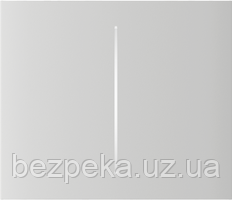 CenterButton (2-gang) vertical white Центральна кнопка для двоклавішного вимикача Ajax
