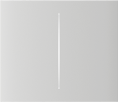 CenterButton (2-gang) vertical white Центральна кнопка для двоклавішного вимикача Ajax