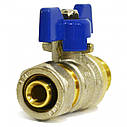 Кран для металопластикових труб Valve J.G. 16 х 1/2 дюйми зовнішнє різьблення посилений латунний, фото 5
