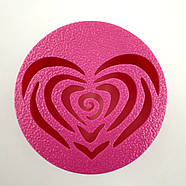 Насадка пластикова для зефіру велика Тюльпан Серце — 5 см, фото 2