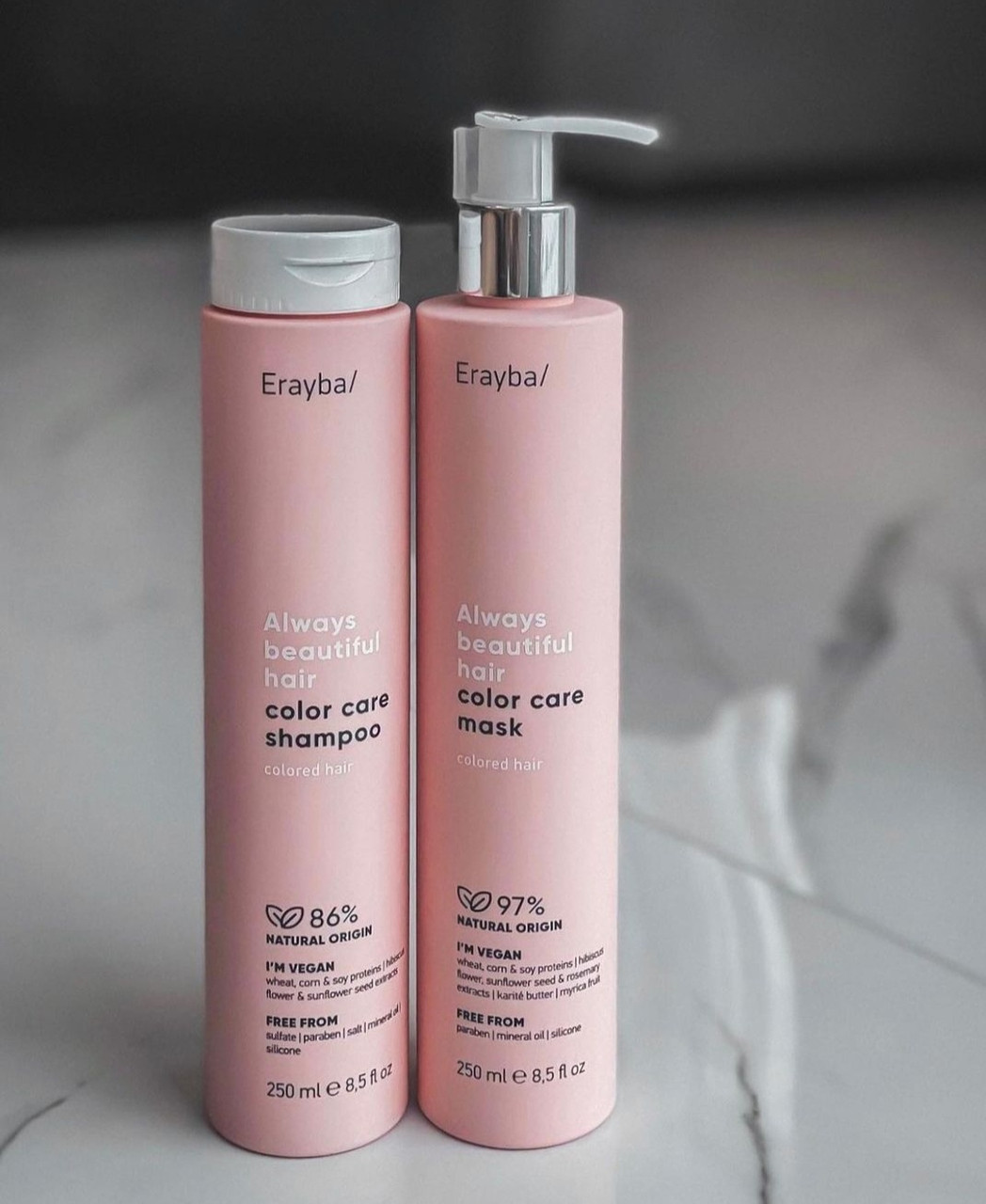 Шампунь і маска ABH Erayba для фарбованих волосся color care по 250 мл, фото 1