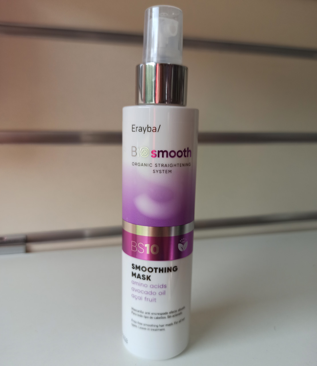 Маска спрей для випрямлення волосся Erayba Bio Smooth BS10 Organic Smoothing Mask 150 мл