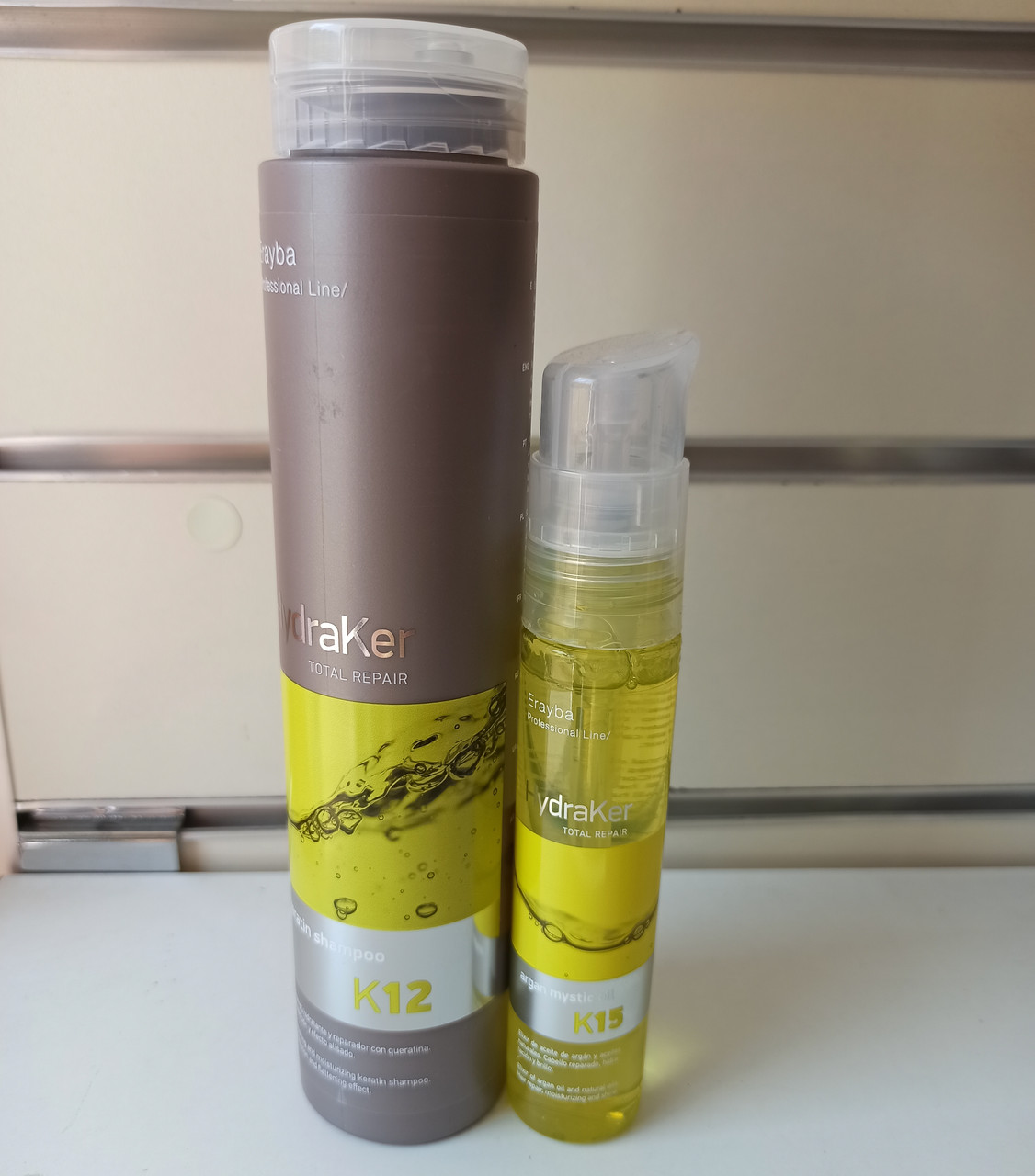Набір шампунь/арганова олія еліксир Erayba HydraKer shampoo/Argan Mystic Oil 250/50 мл