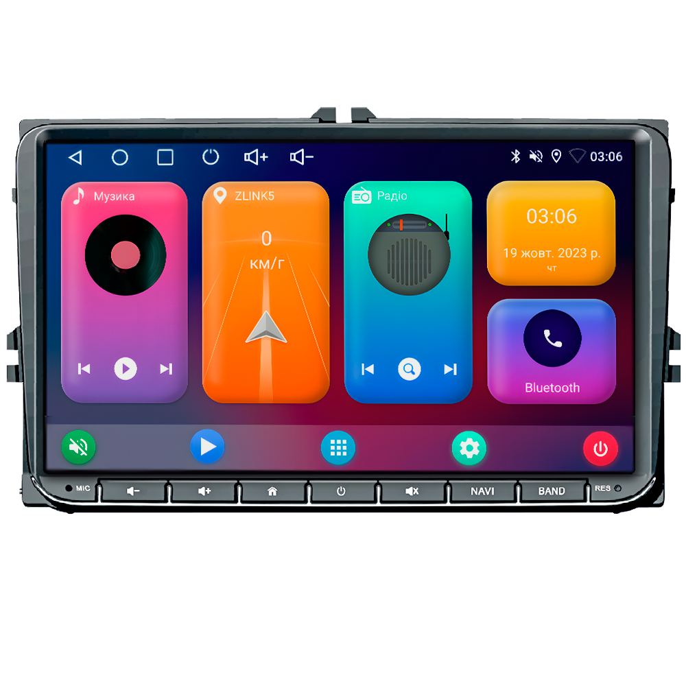 Автомобільна мультимедійна система DriveX UN11Q VW AND 9" 2.5D QLED 8-Cores DSP